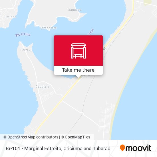 Br-101 - Marginal Estreito map