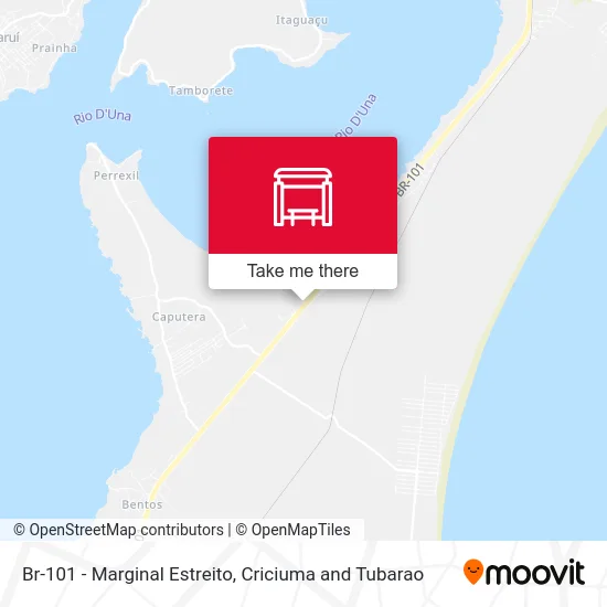Br-101 - Marginal Estreito map
