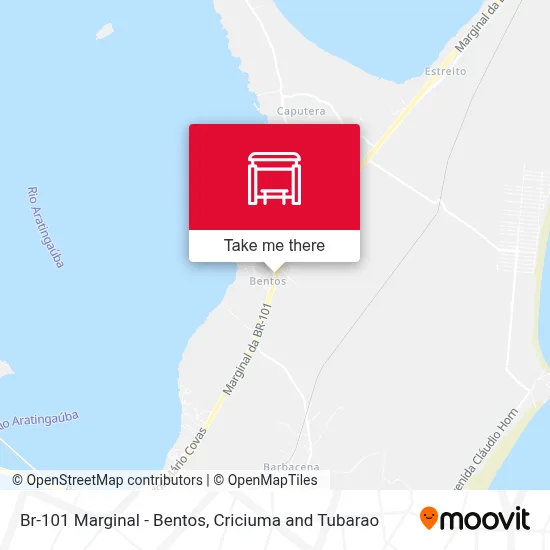Br-101 Marginal - Bentos map