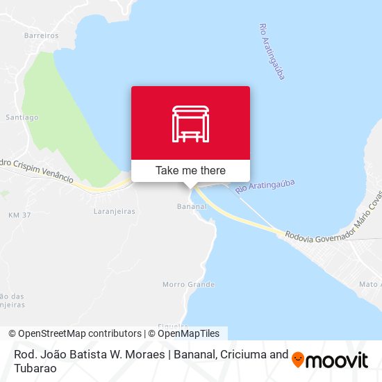 Rod. João Batista W. Moraes | Bananal map