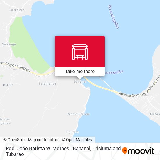 Rod. João Batista W. Moraes | Bananal map