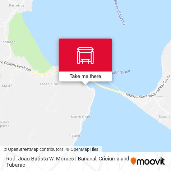 Rod. João Batista W. Moraes | Bananal map