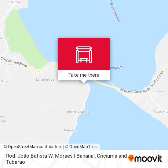 Rod. João Batista W. Moraes | Bananal map