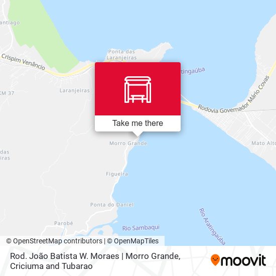 Rod. João Batista W. Moraes | Morro Grande map