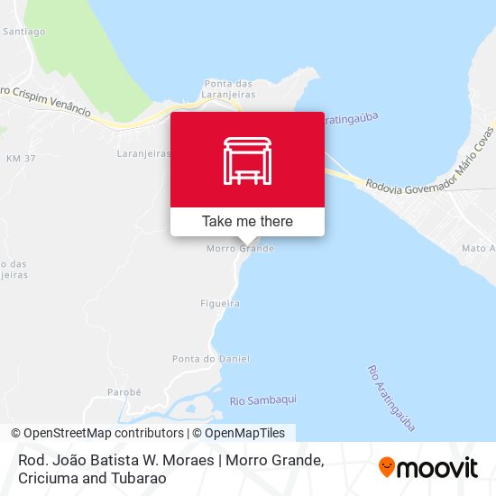 Mapa Rod. João Batista W. Moraes | Morro Grande