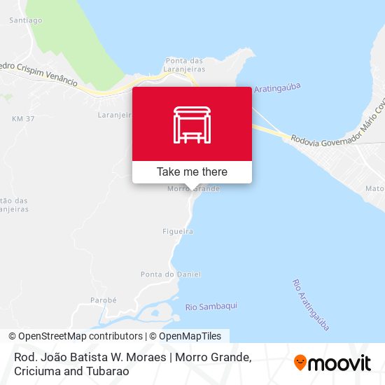 Mapa Rod. João Batista W. Moraes | Morro Grande