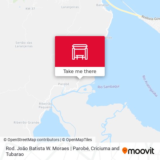 Rod. João Batista W. Moraes | Parobé map