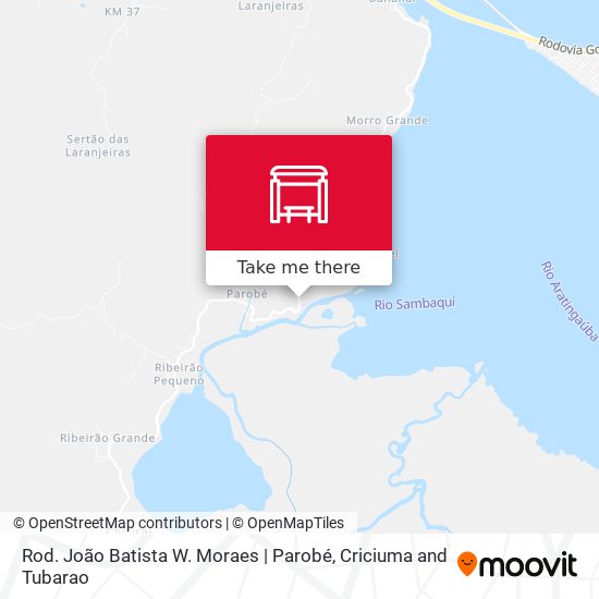 Rod. João Batista W. Moraes | Parobé map