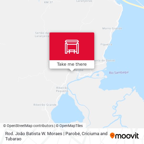 Rod. João Batista W. Moraes | Parobé map