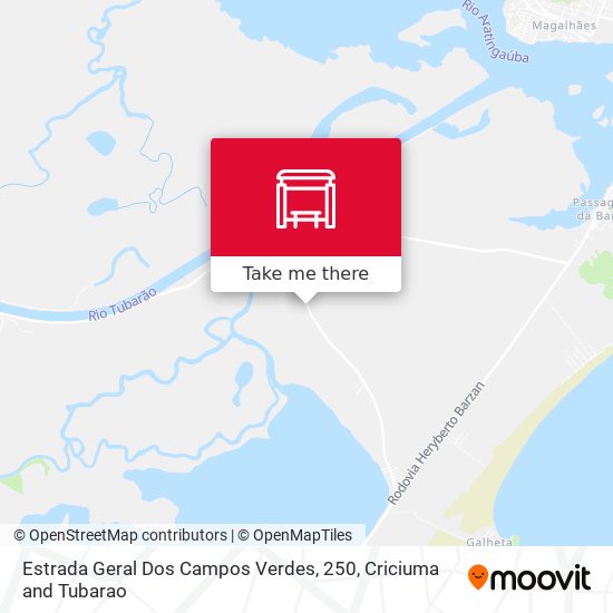 Estrada Geral Dos Campos Verdes, 250 map