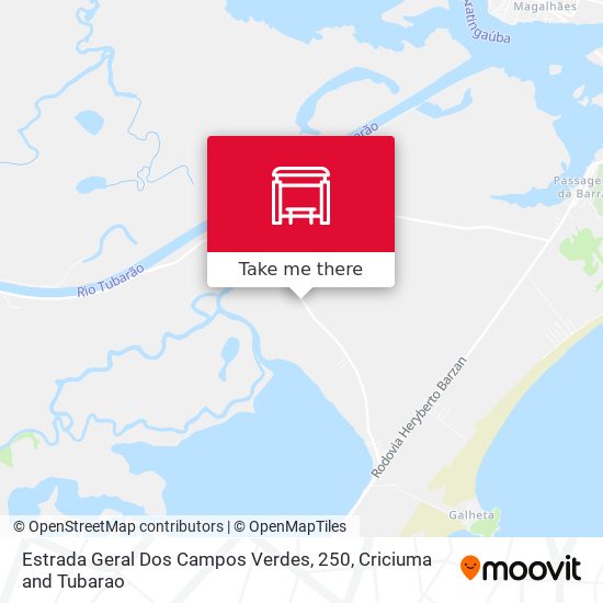 Estrada Geral Dos Campos Verdes, 250 map