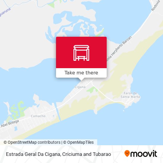 Estrada Geral Da Cigana map