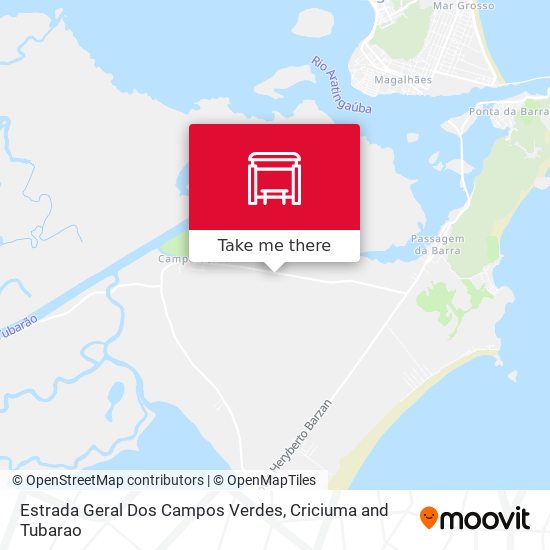 Estrada Geral Dos Campos Verdes map