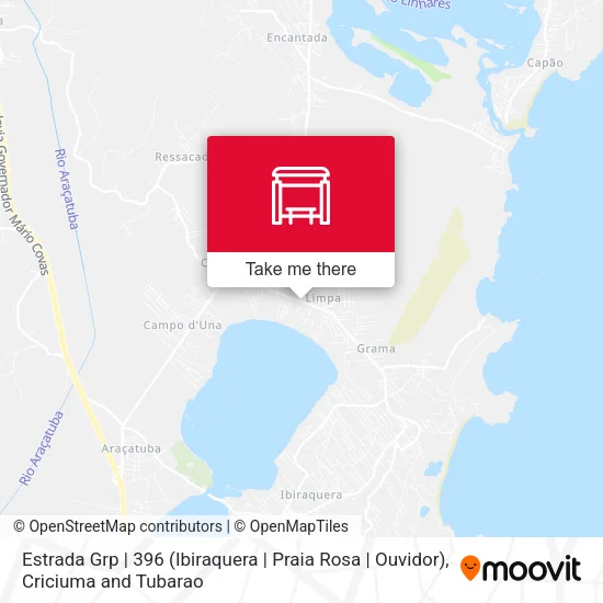 Estrada Grp | 396 (Ibiraquera | Praia Rosa | Ouvidor) map