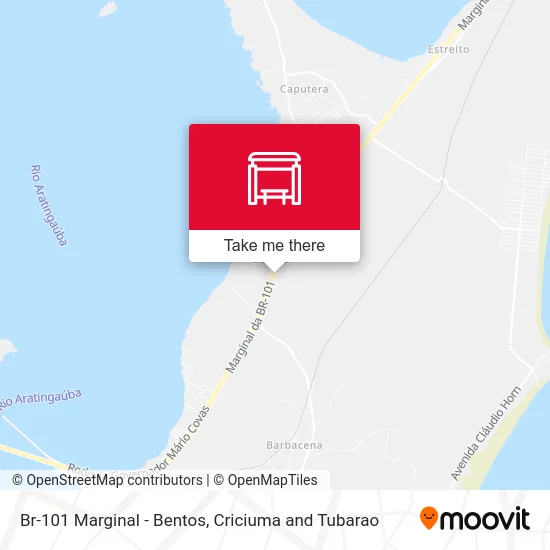 Br-101 Marginal - Bentos map