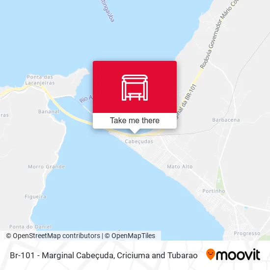 Br-101 - Marginal Cabeçuda map