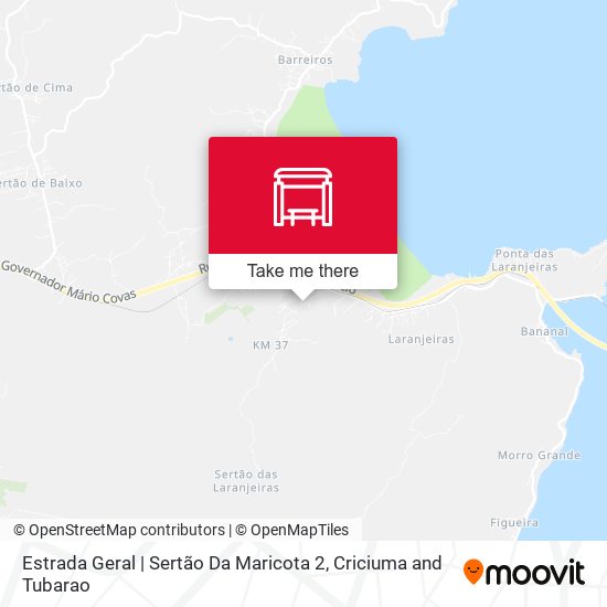 Estrada Geral | Sertão Da Maricota 2 map