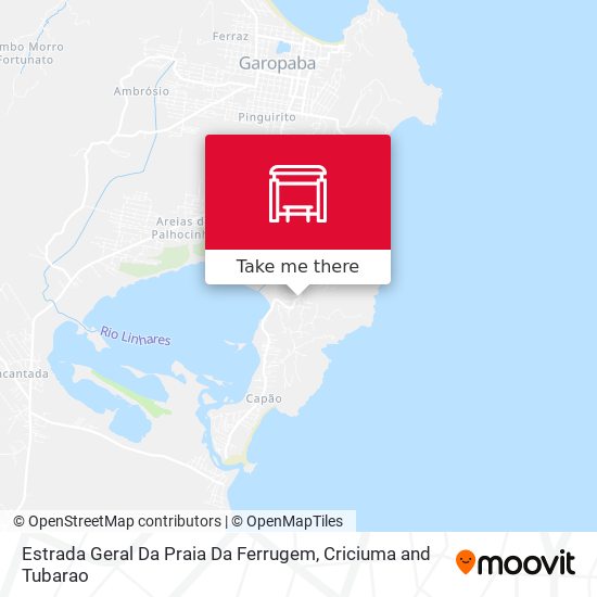 Estrada Geral Da Praia Da Ferrugem map