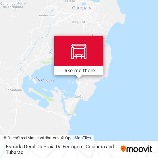 Estrada Geral Da Praia Da Ferrugem map