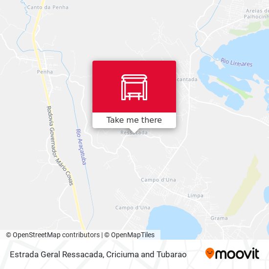 Estrada Geral Ressacada map