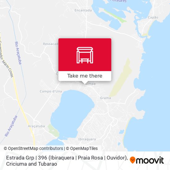 Estrada Grp | 396 (Ibiraquera | Praia Rosa | Ouvidor) map