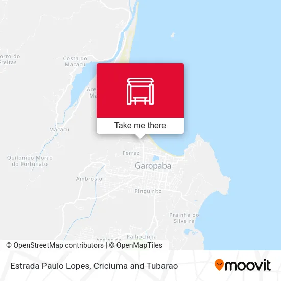 Estrada Paulo Lopes map