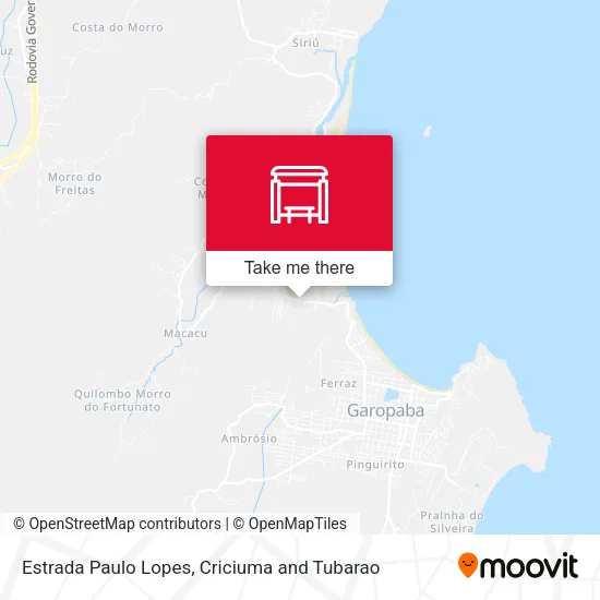 Estrada Paulo Lopes map