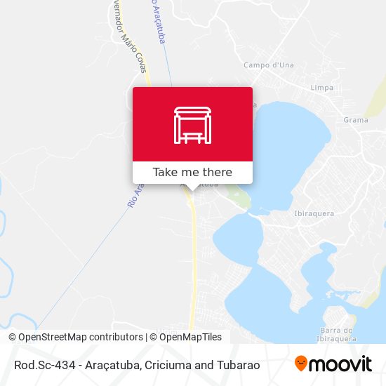 Rod.Sc-434 - Araçatuba map