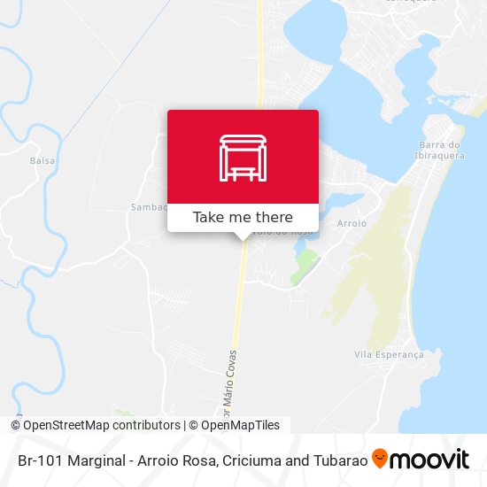 Br-101 Marginal - Arroio Rosa map