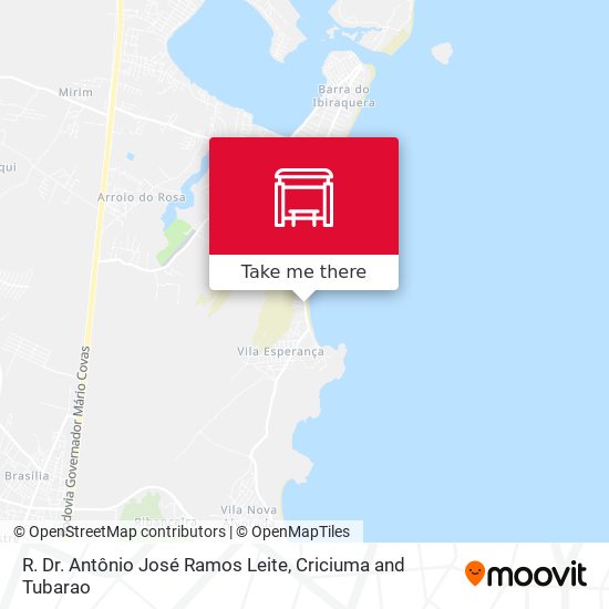 R. Dr. Antônio José Ramos Leite map