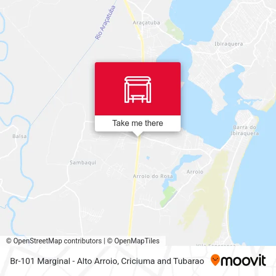Br-101 Marginal - Alto Arroio map