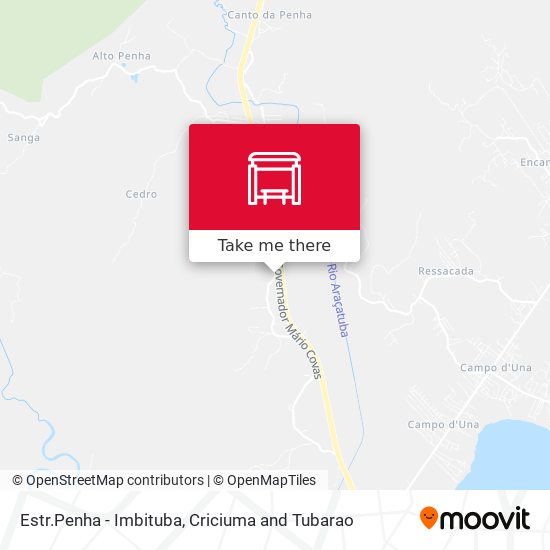 Estr.Penha - Imbituba map