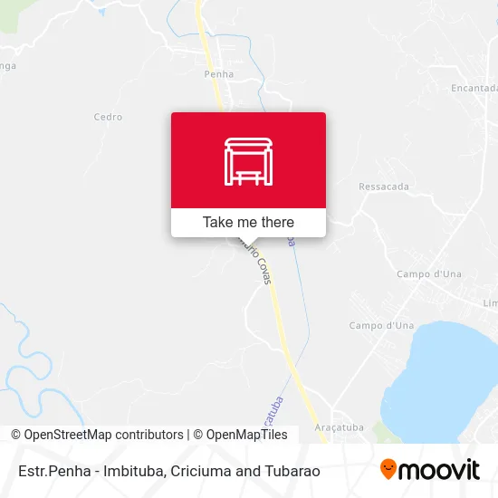 Estr.Penha - Imbituba map