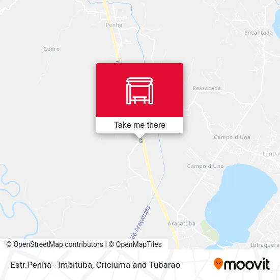 Estr.Penha - Imbituba map