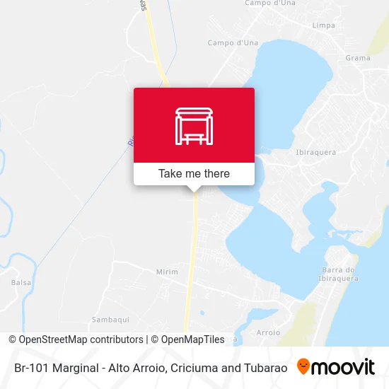 Br-101 Marginal - Alto Arroio map