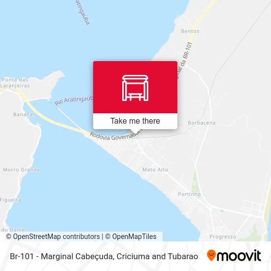 Br-101 - Marginal Cabeçuda map