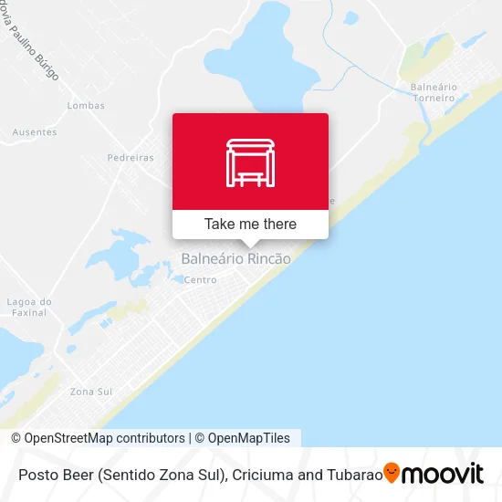 Posto Beer (Sentido Zona Sul) map