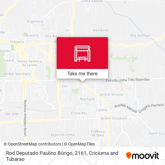 Rod.Deputado Paulino Búrigo, 2161 map