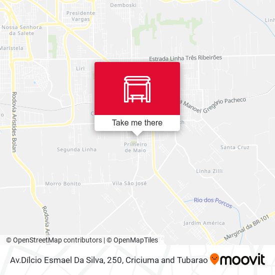 Av.Dílcio Esmael Da Silva, 250 map