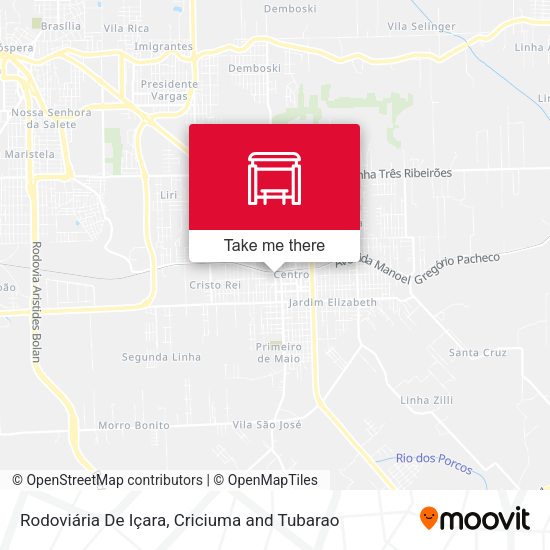 Rodoviária De Içara map