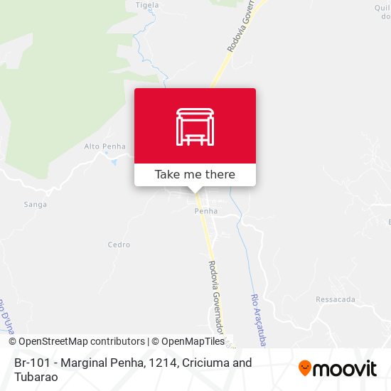 Mapa Br-101 - Marginal Penha, 1214