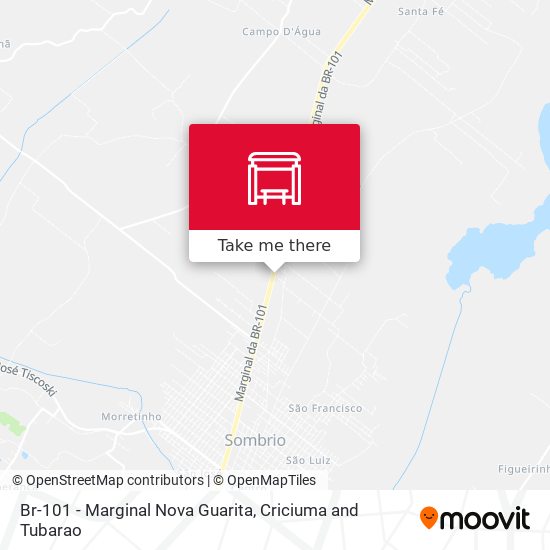 Br-101 - Marginal Nova Guarita map
