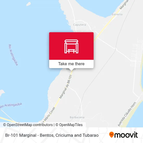 Br-101 Marginal - Bentos map