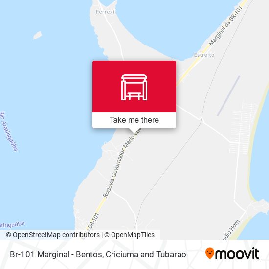 Br-101 Marginal - Bentos map