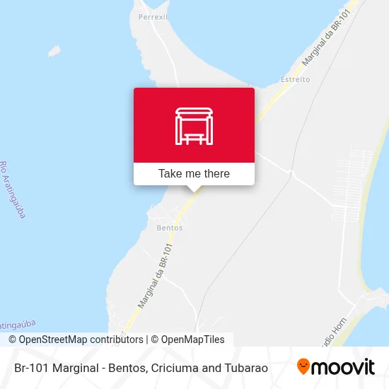 Br-101 Marginal - Bentos map