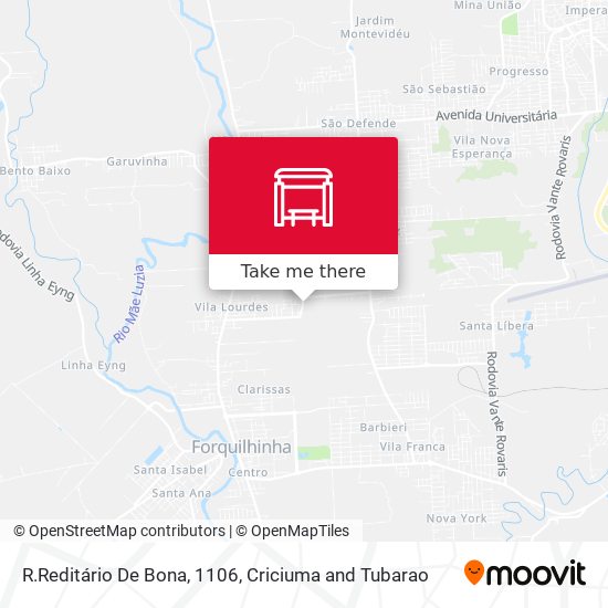 R.Reditário De Bona, 1106 map