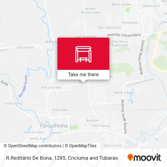 R.Reditário De Bona, 1285 map