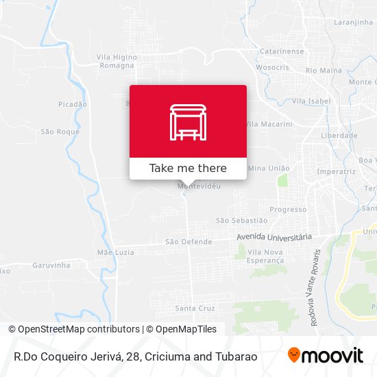 R.Do Coqueiro Jerivá, 28 map