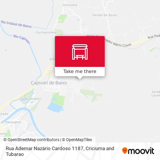 Mapa Rua Ademar Nazário Cardoso 1187