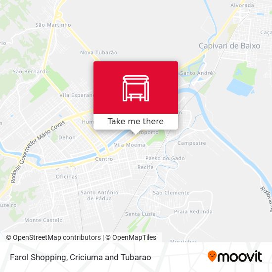 Farol Shopping map